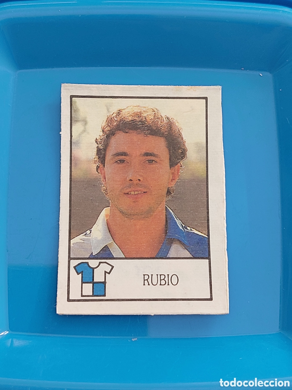 Cromos de f&uacute;tbol: BOLLYCAO FUTBOL 87 88 - RUBIO SABADELL - RECUPERADO CON TRASERA