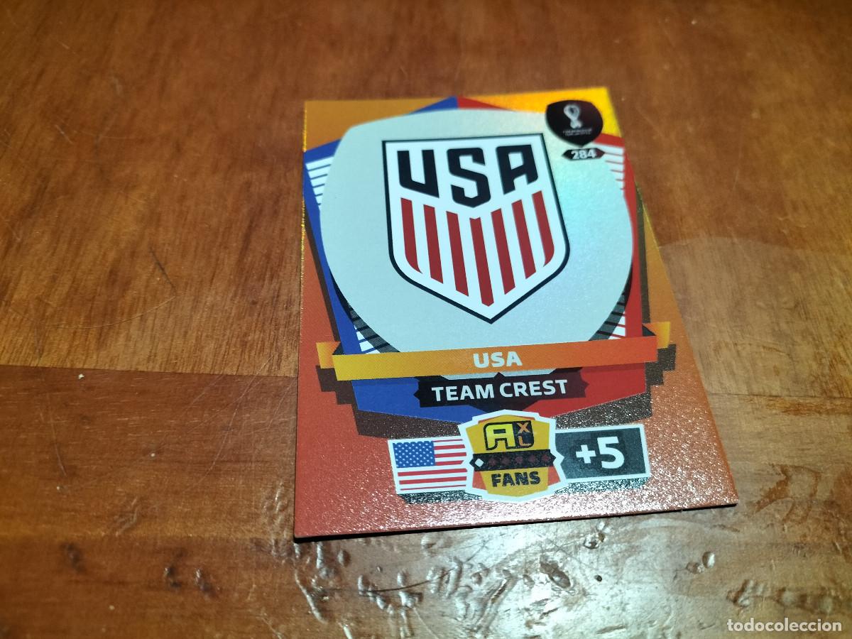 Football Stickers: 204 ESCUDO USA. ADRENALYN XL FIFA WORD CUP 2022. QATAR. PANINI. CROMO. COMO NUEVA