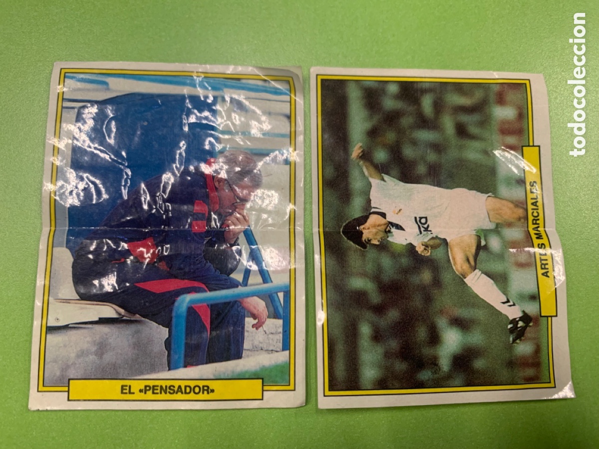 Cromos de f&uacute;tbol: Lote cromo bony tigreton lo mas divertido del f&uacute;tbol artes marciales el pensador