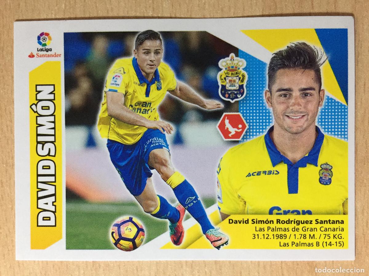 Cromos de f&uacute;tbol: 2017-2018 - 3 DAVID SIMON - UD LAS PALMAS - ESTE - Foto 1