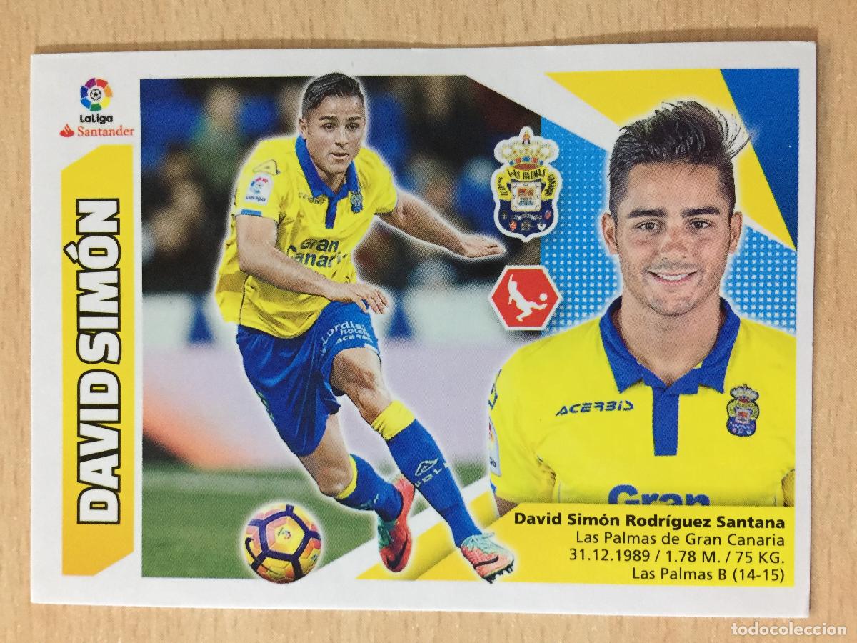 Cromos de f&uacute;tbol: 2017-2018 - 3 DAVID SIMON - UD LAS PALMAS - ESTE - Foto 1