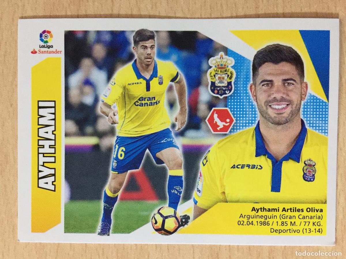 Cromos de f&uacute;tbol: 2017-2018 - 5 AYTHAMI - UD LAS PALMAS - ESTE - Foto 1