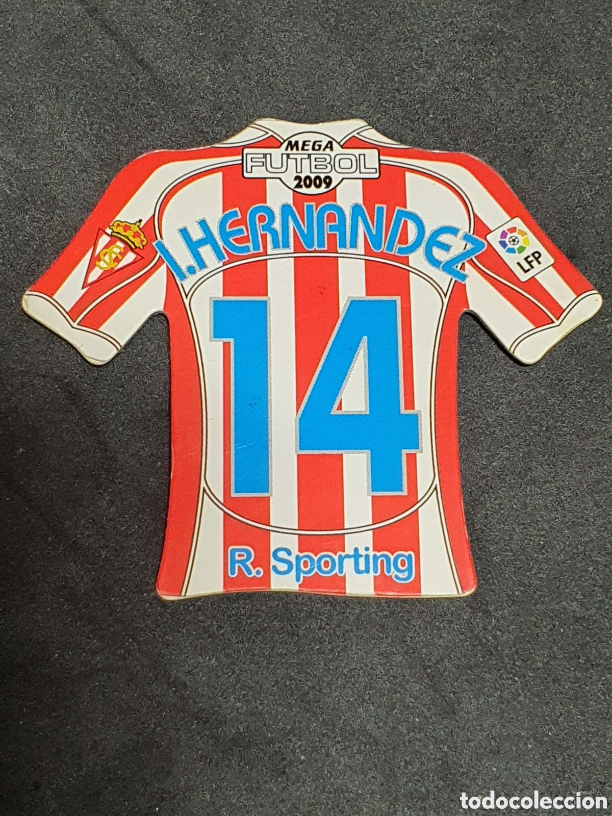 Football Stickers: Mega f&uacute;tbol magnets 2008-09 Hern&aacute;ndez n&deg; 14 camiseta im&aacute;n