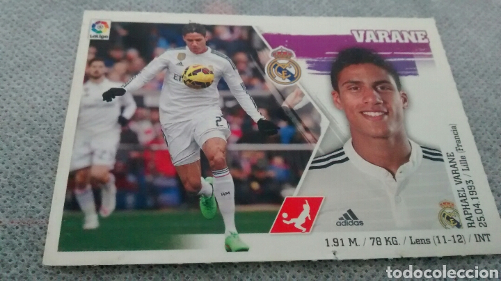 Cromos de f&uacute;tbol: 2015 16 ESTE, VARANE - Foto 1