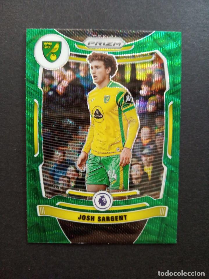Cartes &agrave; collectionner de Football: GREEN Prizm Josh SARGENT Norwich City USA EEUU Panini PRIZM Premier League soccer 2021 2022 21 22