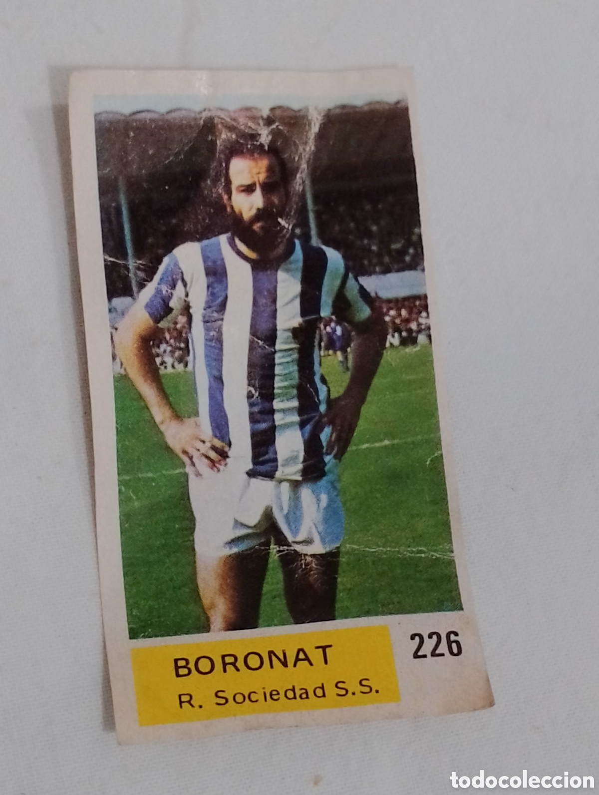 Figurine di Calcio: Cromo campeonato nacionales de f&uacute;tbol 1976/77 boronat 226