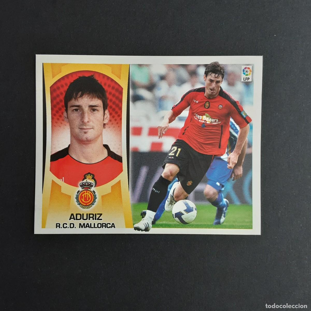 Fu&szlig;ball-Sticker: CROMO LIGA 2009 2010 09 10 COLECCIONES ESTE PANINI N&ordm;16 ADURIZ-MALLORCA NUNCA PEGADO