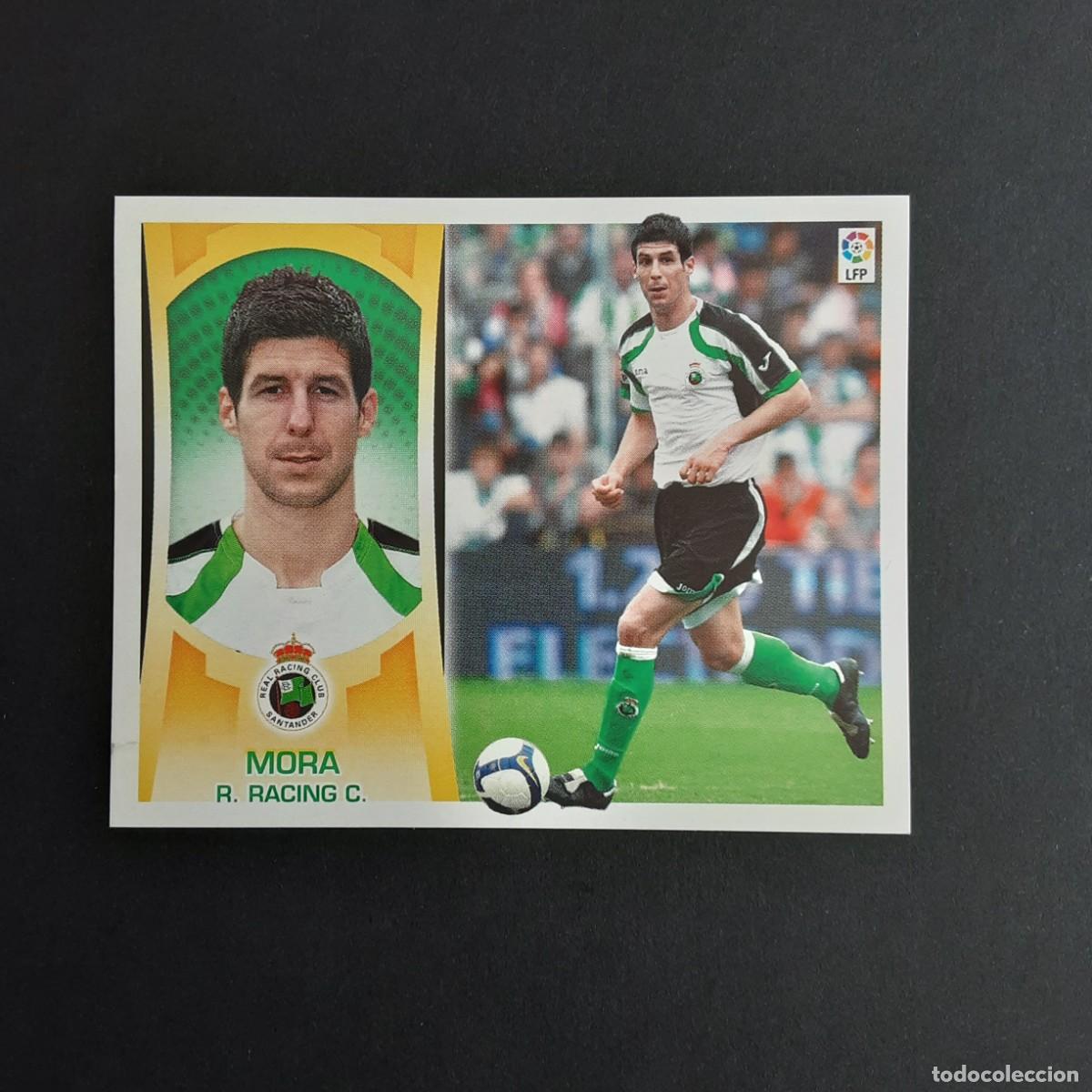 Football Stickers: CROMO LIGA 2009 2010 09 10 COLECCIONES ESTE PANINI N&ordm;4 MORA-SANTANDER NUNCA PEGADO