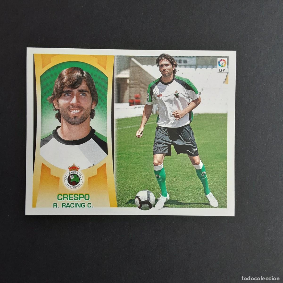 Cromos de f&uacute;tbol: CROMO LIGA 2009 2010 09 10 COLECCIONES ESTE PANINI N&ordm;8A CRESPO-SANTANDER NUNCA PEGADO