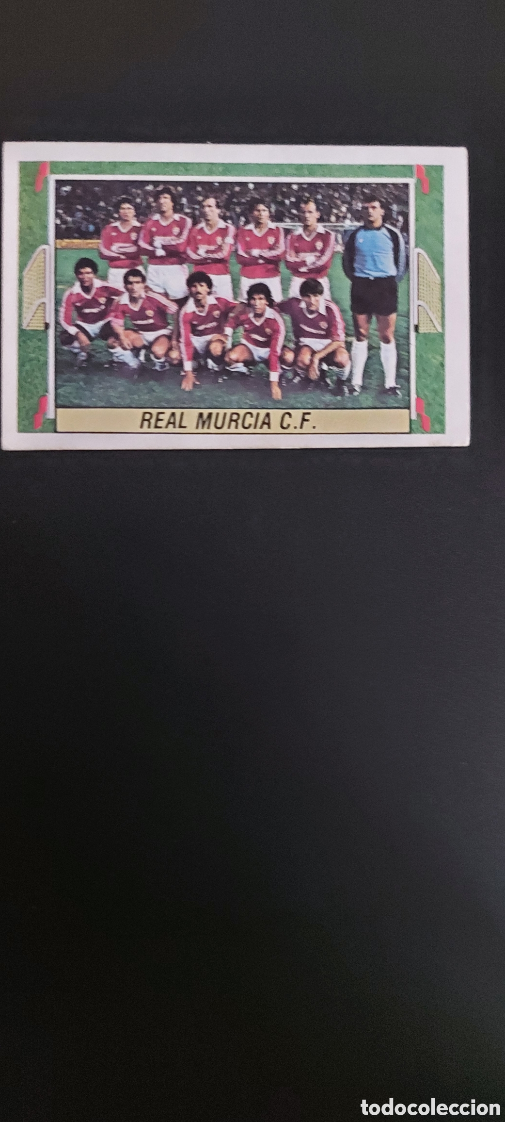 Football Stickers: ALINEACI&Oacute;N REAL MURCIA LIGA ESTE 1984/85 84 85 NUEVO SIN PEGAR