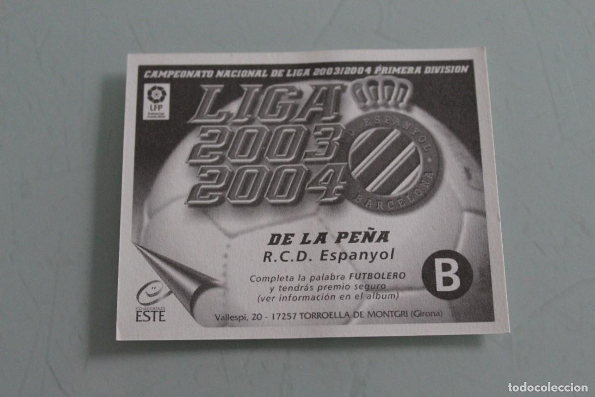 Cromos de f&uacute;tbol: ESTE 03 04 DE LA PE&Ntilde;A BAJA - Foto 2