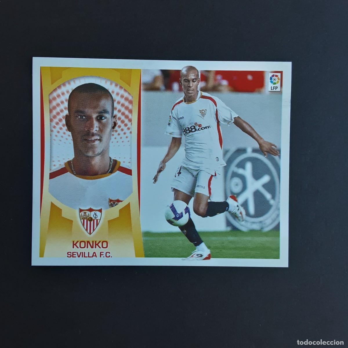 Football Stickers: CROMO LIGA 2009 2010 09 10 COLECCIONES ESTE PANINI N&ordm;3B KONKO-SEVILLA NUNCA PEGADO