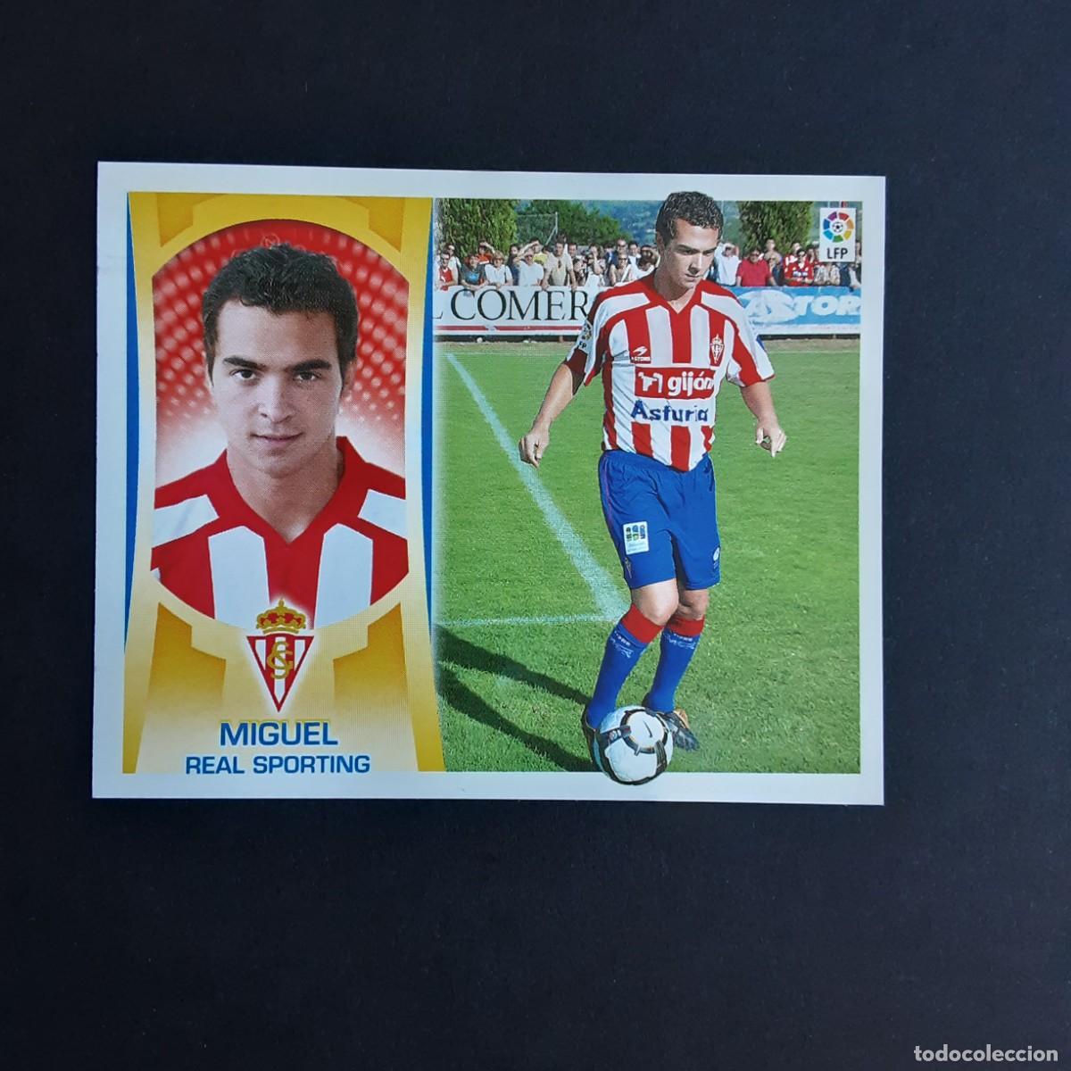 Cromos de f&uacute;tbol: CROMO LIGA 2009 2010 09 10 COLECCIONES ESTE PANINI N&ordm;11A MIGUEL-SPORTING GIJON NUNCA PEGADO