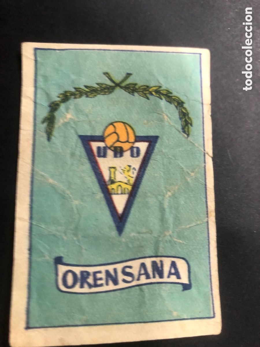Cartes &agrave; collectionner de Football: CROMO FUTBOL NUNCA PEGADO ESCUDO ORENSANA 1949-1950 EDITORIAL BRUGUERA