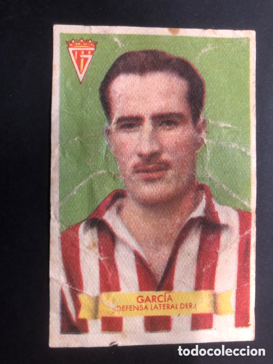 Cartes &agrave; collectionner de Football: CROMO FUTBOL NUNCA PEGADO GARCIA GIJON 1949-1950 EDITORIAL BRUGUERA