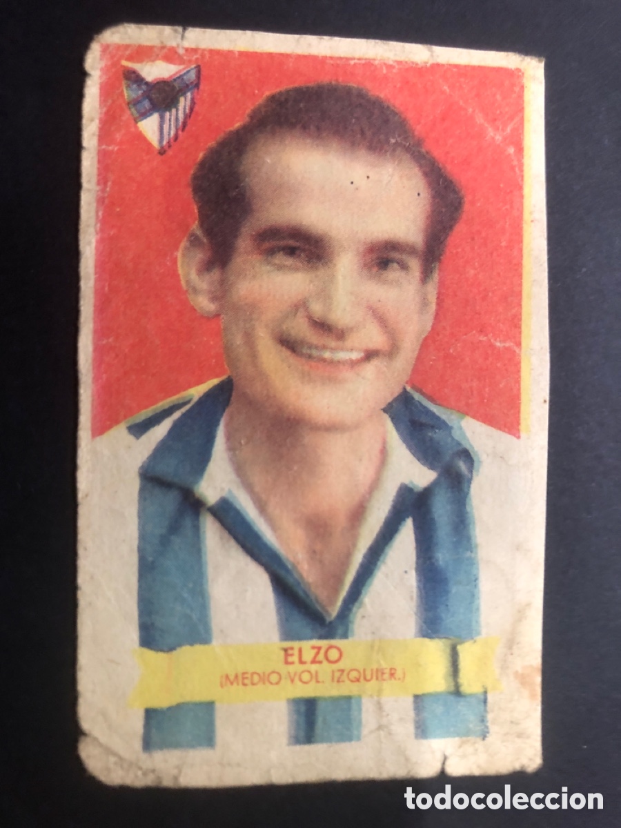 Cartes &agrave; collectionner de Football: CROMO FUTBOL NUNCA PEGADO ELZO MALAGA 1949-1950 EDITORIAL BRUGUERA