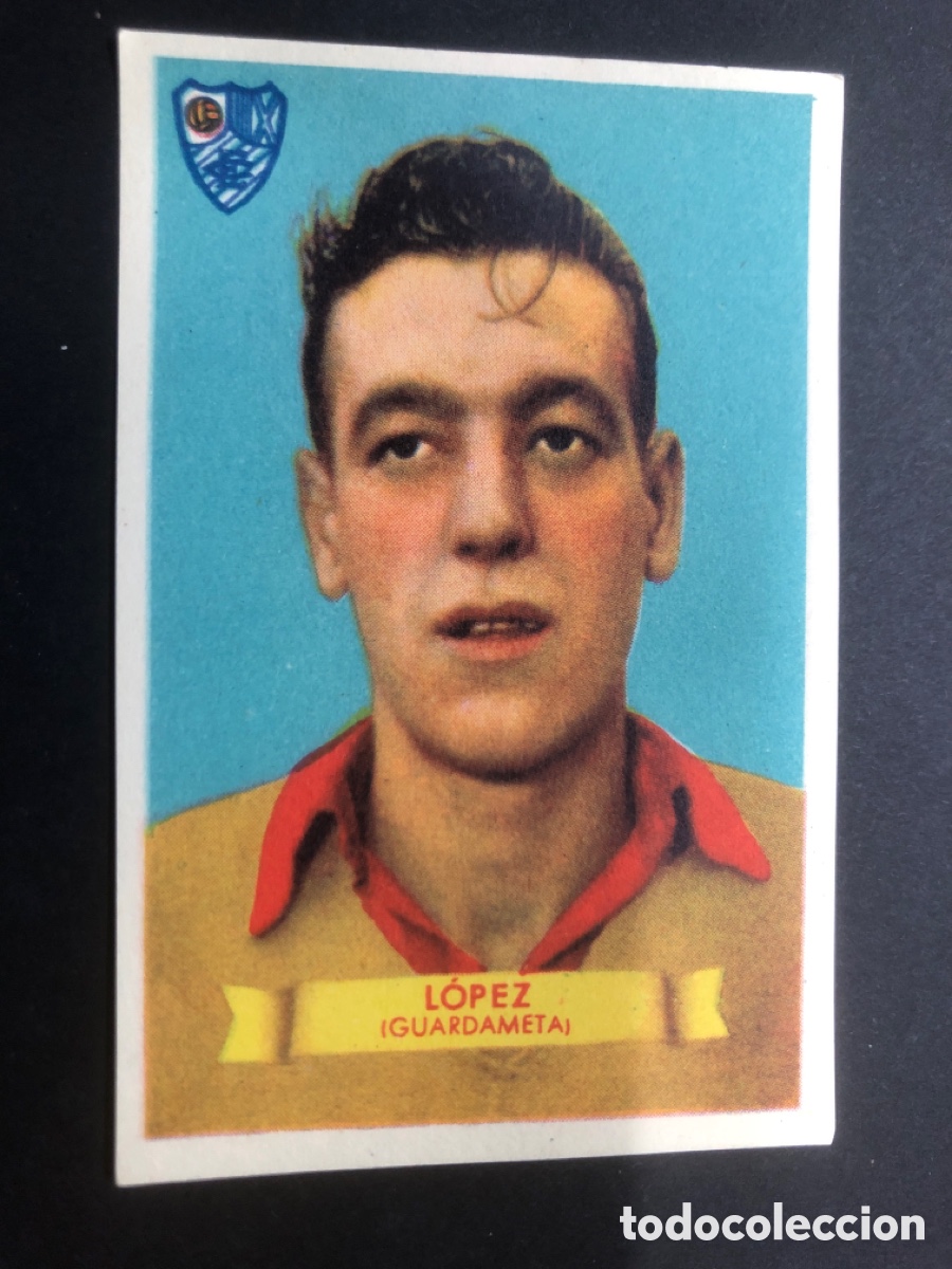 Cartes &agrave; collectionner de Football: CROMO FUTBOL NUNCA PEGADO LOPEZ ERALDIO 1949-1950 EDITORIAL BRUGUERA