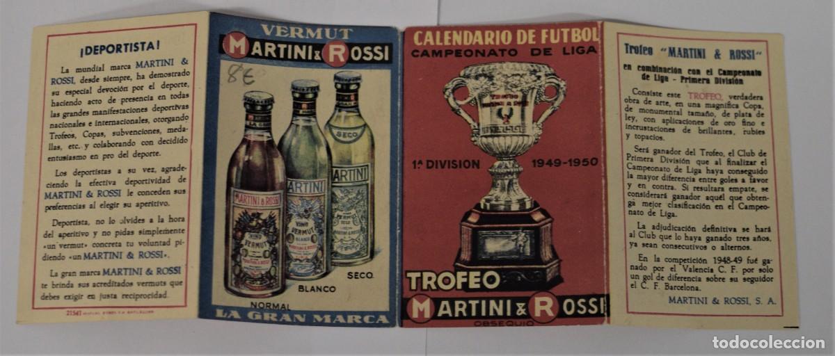 Cromos de f&uacute;tbol: CALENDARIO DE LIGA 1949-1950