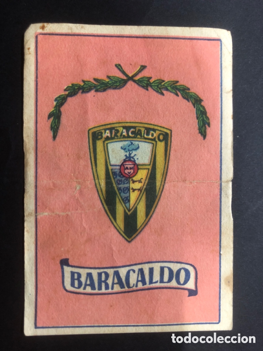 Football Stickers: CROMO FUTBOL NUNCA PEGADO ESCUDO BARACALDO 1949-1950 EDITORIAL BRUGUERA