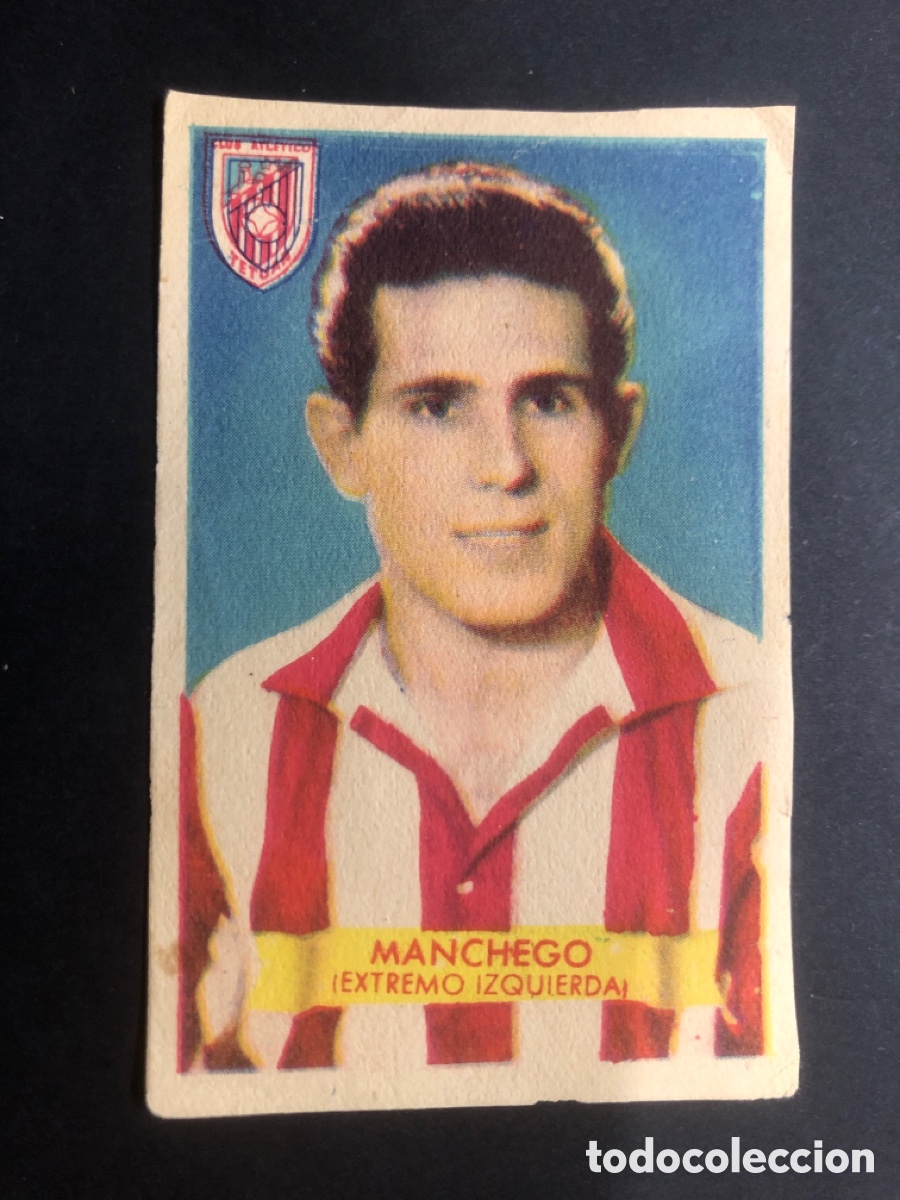 Football Stickers: CROMO FUTBOL NUNCA PEGADO MANCHEGO TETUAN 1949-1950 EDITORIAL BRUGUERA
