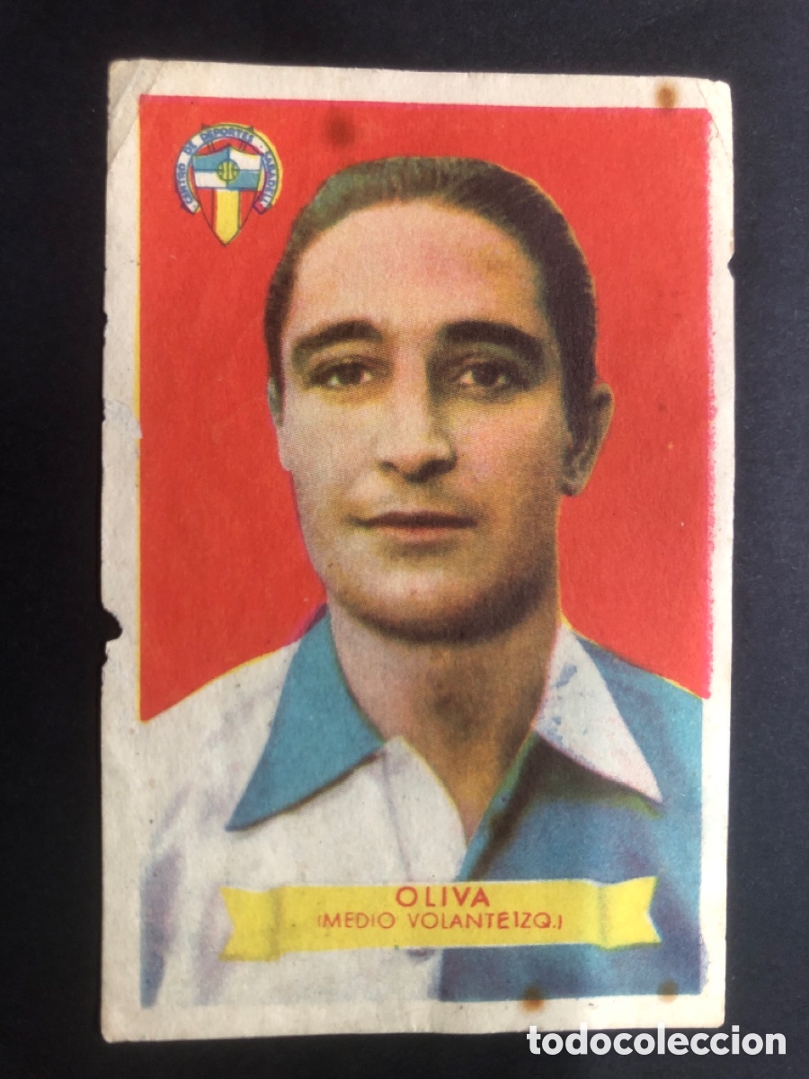 Fu&szlig;ball-Sticker: CROMO FUTBOL NUNCA PEGADO OLIVA 1949-1950 EDITORIAL BRUGUERA