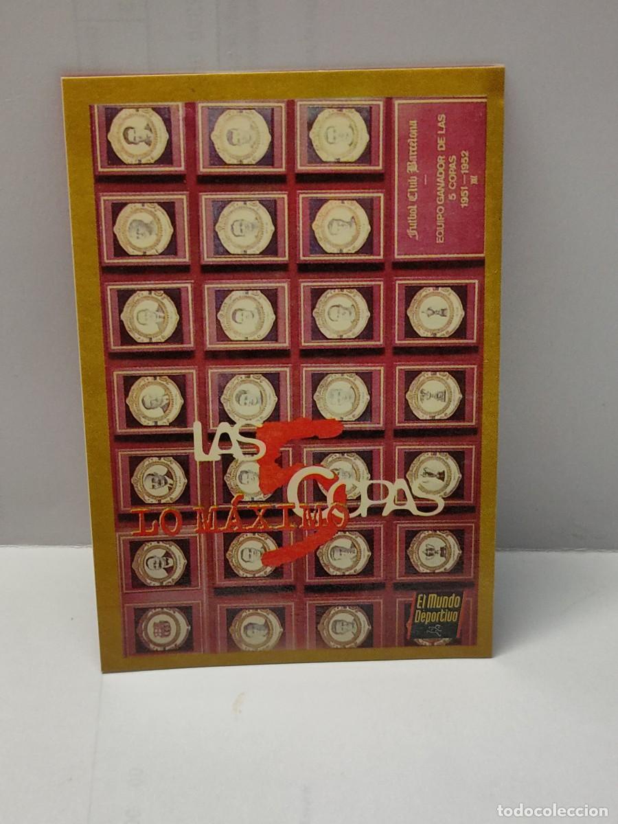 Cartes &agrave; collectionner de Football: Cromo EL MUNDO DEPORTIVO 1995 - &Aacute;LBUM DE ORO DEL BAR&Ccedil;A - LAS 5 COPAS LO M&Aacute;XIMO