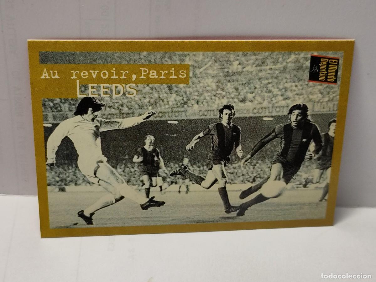 Cartes &agrave; collectionner de Football: Cromo EL MUNDO DEPORTIVO 1995 - &Aacute;LBUM DE ORO DEL BAR&Ccedil;A - AU REVOIR PARIS LEEDS