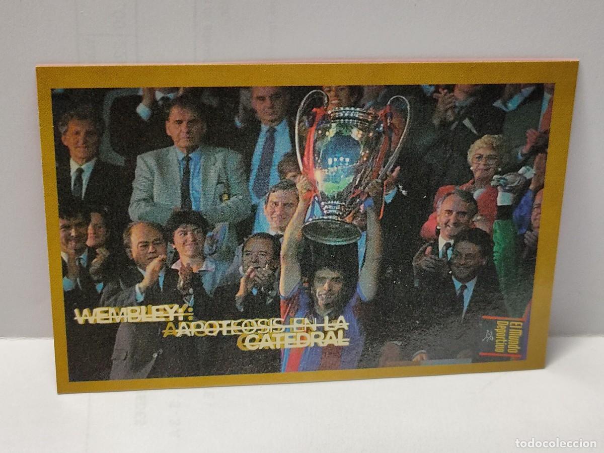 Fu&szlig;ball-Sticker: Cromo EL MUNDO DEPORTIVO 1995 - &Aacute;LBUM DE ORO DEL BAR&Ccedil;A - WEMBLEY APOTEOSIS EN LA CATEDRAL
