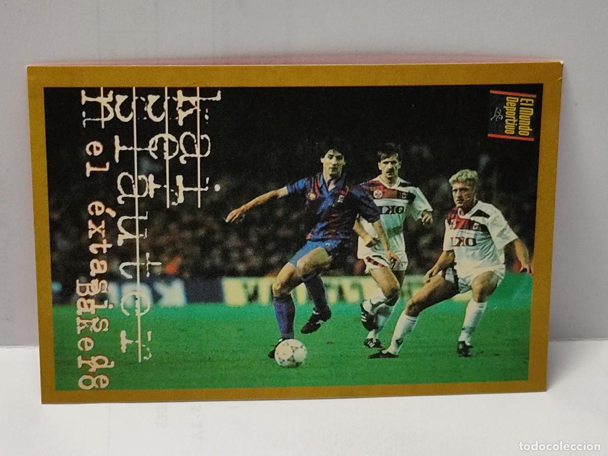 Fu&szlig;ball-Sticker: Cromo EL MUNDO DEPORTIVO 1995 - &Aacute;LBUM DE ORO DEL BAR&Ccedil;A - EL &Eacute;XTASIS DE BAKERO KAI SLAUTER