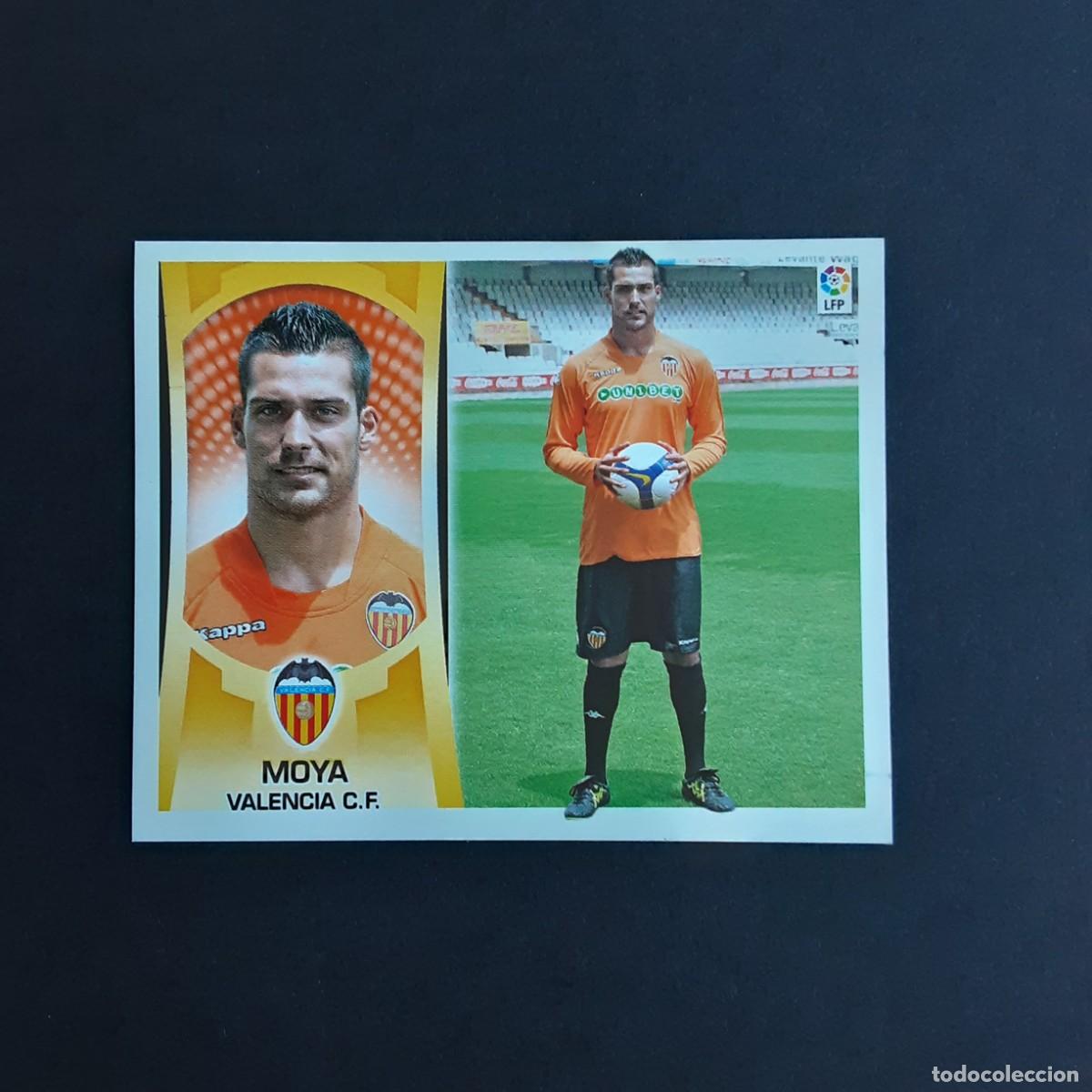 Cromos de f&uacute;tbol: CROMO LIGA 2009 2010 09 10 COLECCIONES ESTE PANINI N&ordm;1 MOYA-VALENCIA NUNCA PEGADO