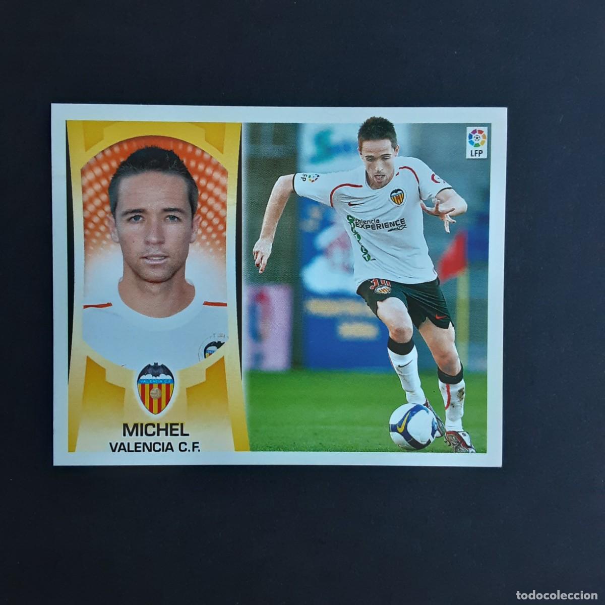 Football Stickers: CROMO LIGA 2009 2010 09 10 COLECCIONES ESTE PANINI N&ordm;10B MICHEL-VALENCIA NUNCA PEGADO