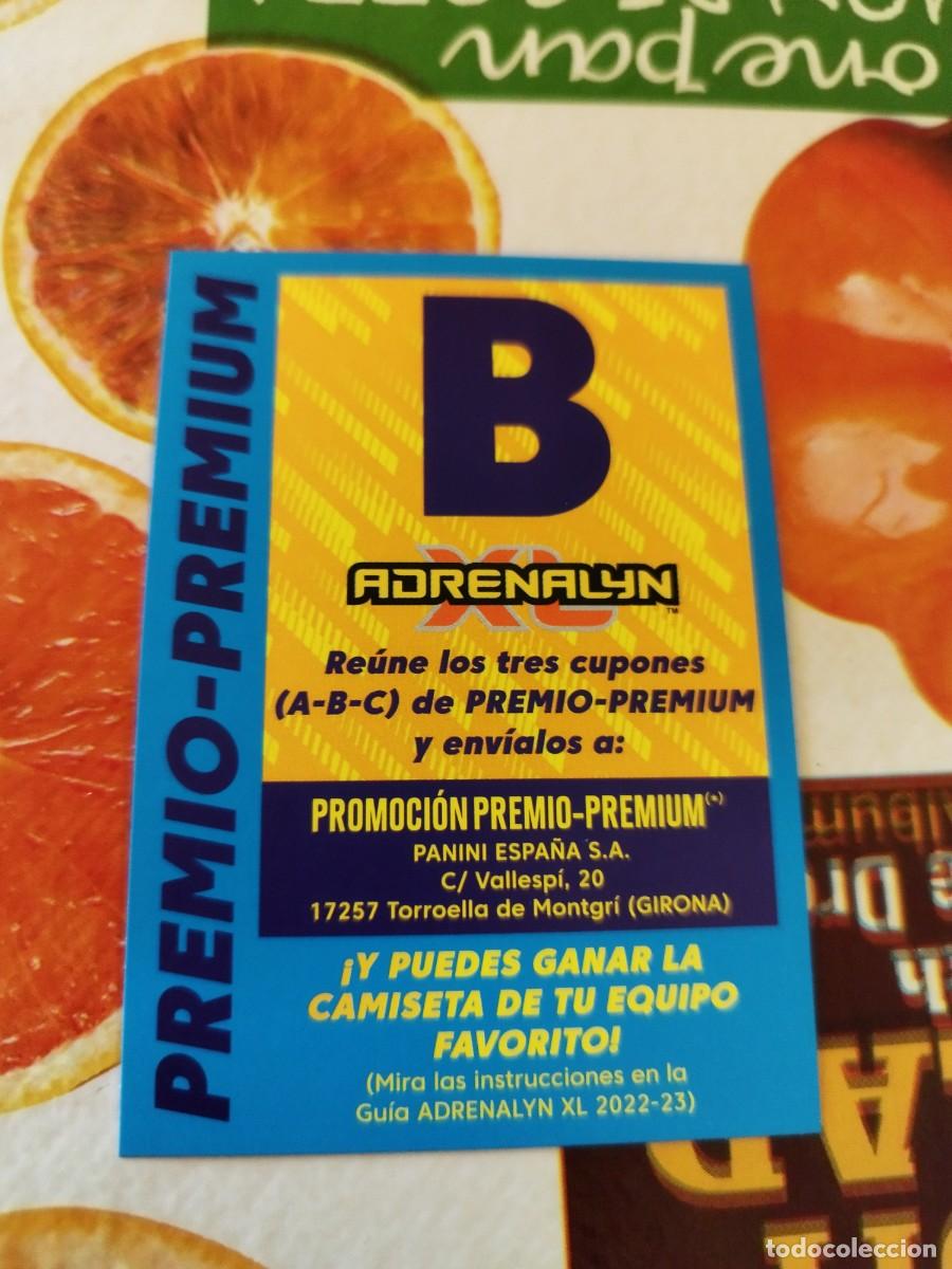 Fu&szlig;ball-Sticker: PREMIO PREMIUM LETRA B ADRENALYN 2022 2023 22 23