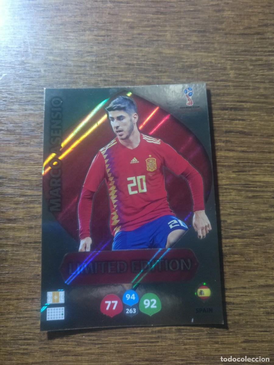 Cartes &agrave; collectionner de Football: Marco Asensio Adrenalyn edici&oacute;n limitada Espa&ntilde;a Panini Mundial Rusia 2018