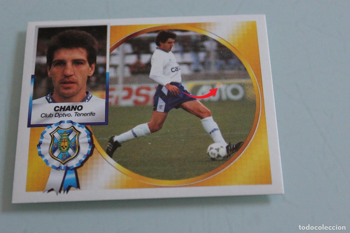 Cromos de f&uacute;tbol: ESTE 94 95 CHANO ERROR DE IMPRESI&Oacute;N - Foto 2
