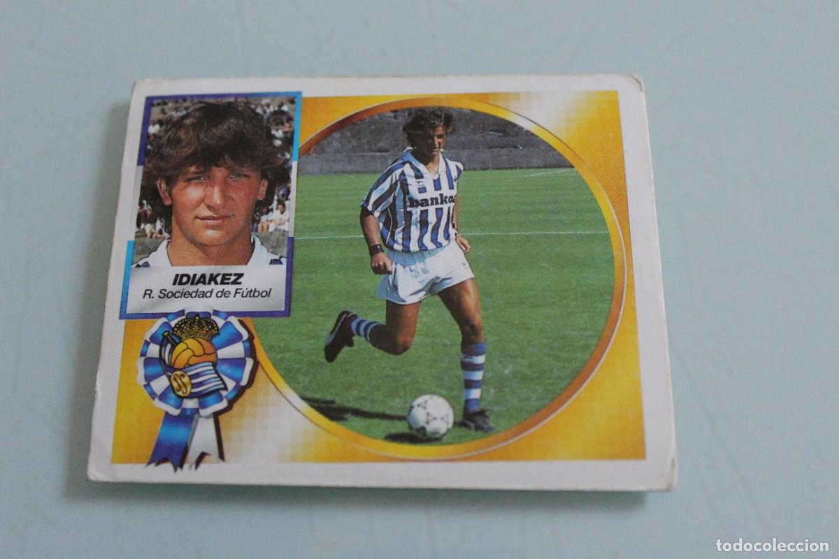 Cromos de f&uacute;tbol: ESTE 94 95 IDIAKEZ ERROR DE CORTE EN TRASERA - Foto 2