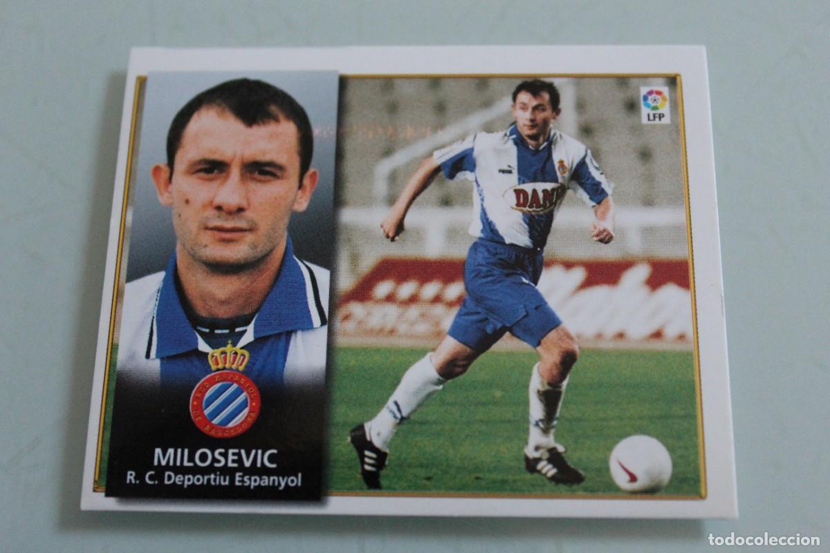 Cromos de f&uacute;tbol: ESTE 98 99 MILOSEVIC ERROR DE IMPRESI&Oacute;N - Foto 1