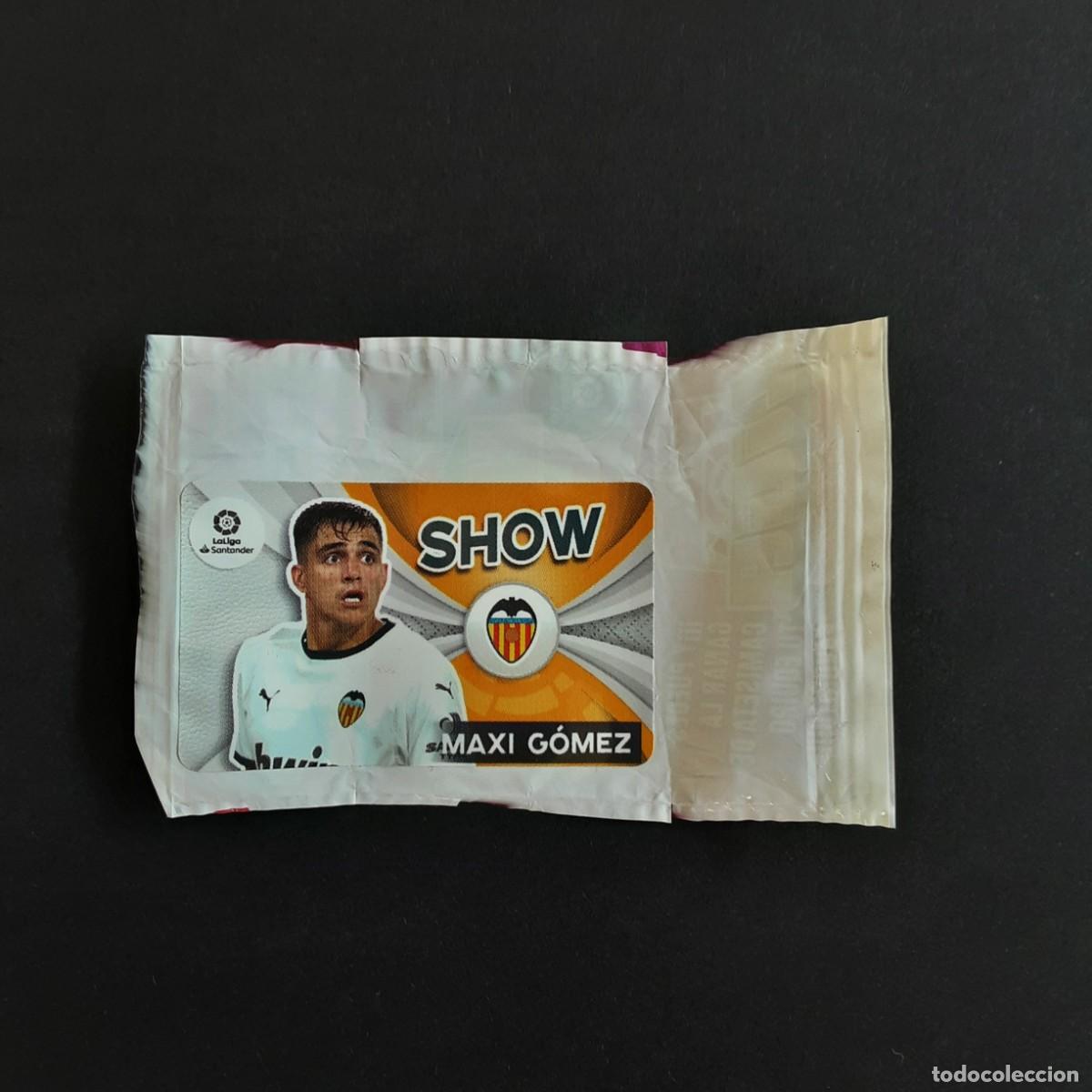 Cartes &agrave; collectionner de Football: CROMO CHICLE LIGA 2021-2022 PANINI EDICIONES ESTE - LIGA 21-22-MAXI GOMEZ-VALENCIA