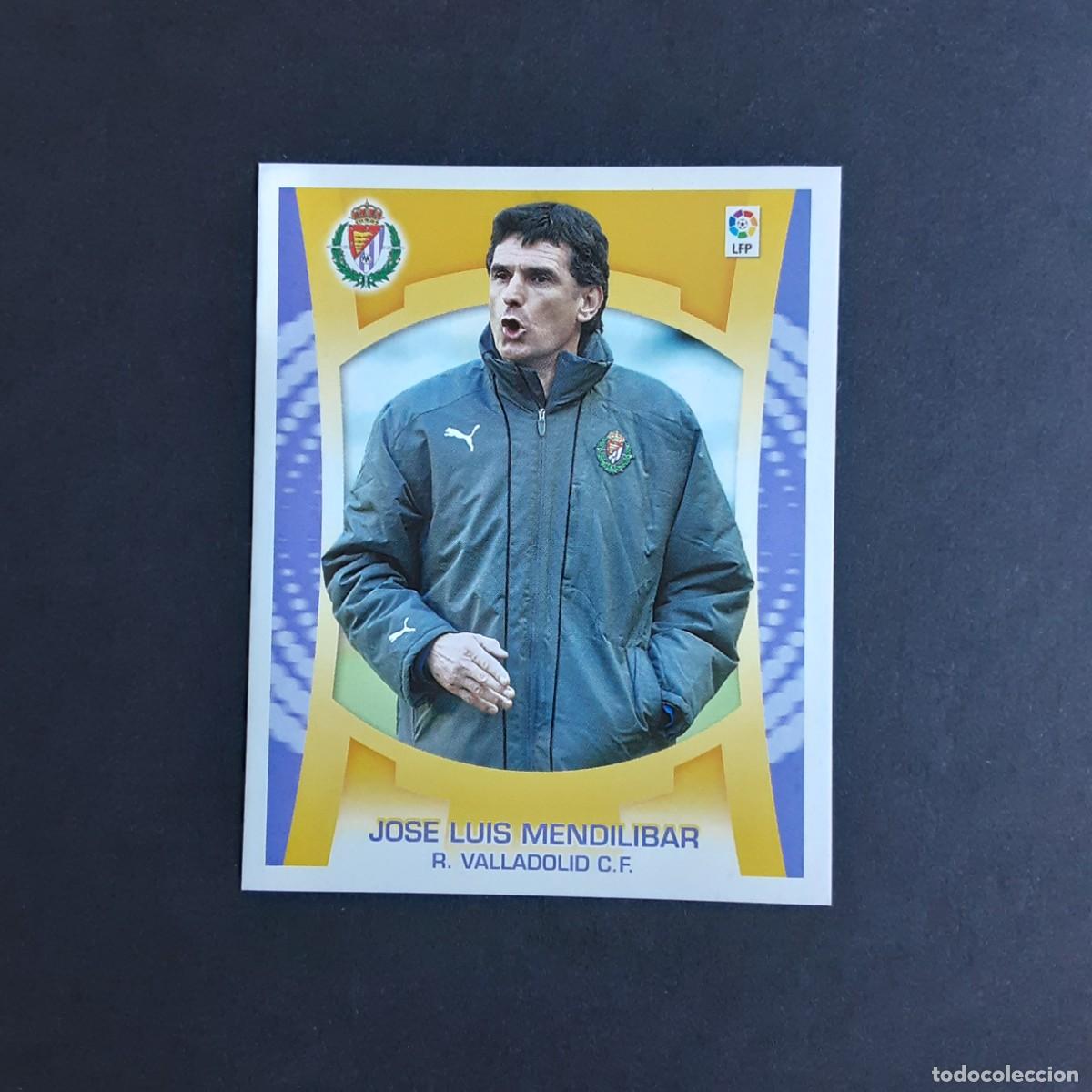 Cromos de f&uacute;tbol: CROMO LIGA 2009 2010 09 10 COLECCIONES ESTE PANINI ENTRENADOR MENDILIBAR-VALLADOLID NUNCA PEGADO