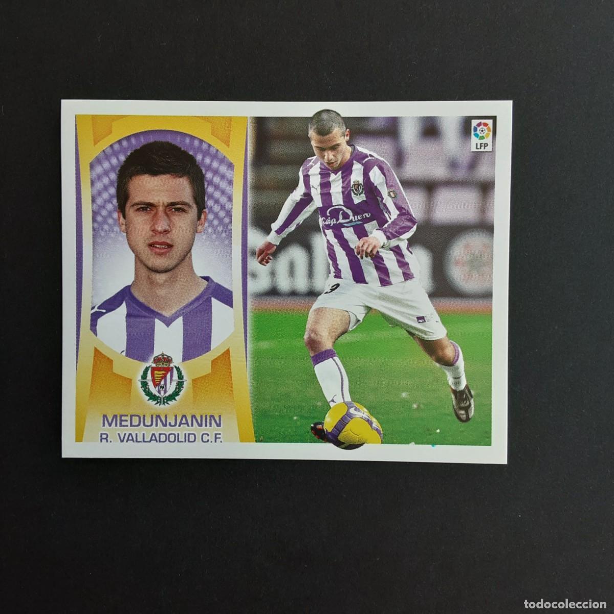 Football Stickers: CROMO LIGA 2009 2010 09 10 COLECCIONES ESTE PANINI N&ordm;11A MEDUNJANIN-VALLADOLID NUNCA PEGADO