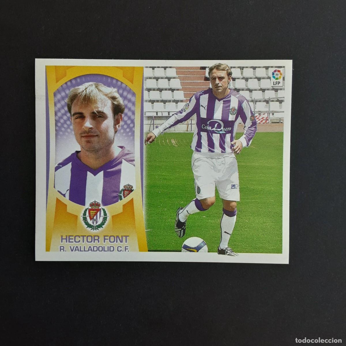 Cromos de f&uacute;tbol: CROMO LIGA 2009 2010 09 10 COLECCIONES ESTE PANINI N&ordm;13 HECTOR FONT-VALLADOLID NUNCA PEGADO