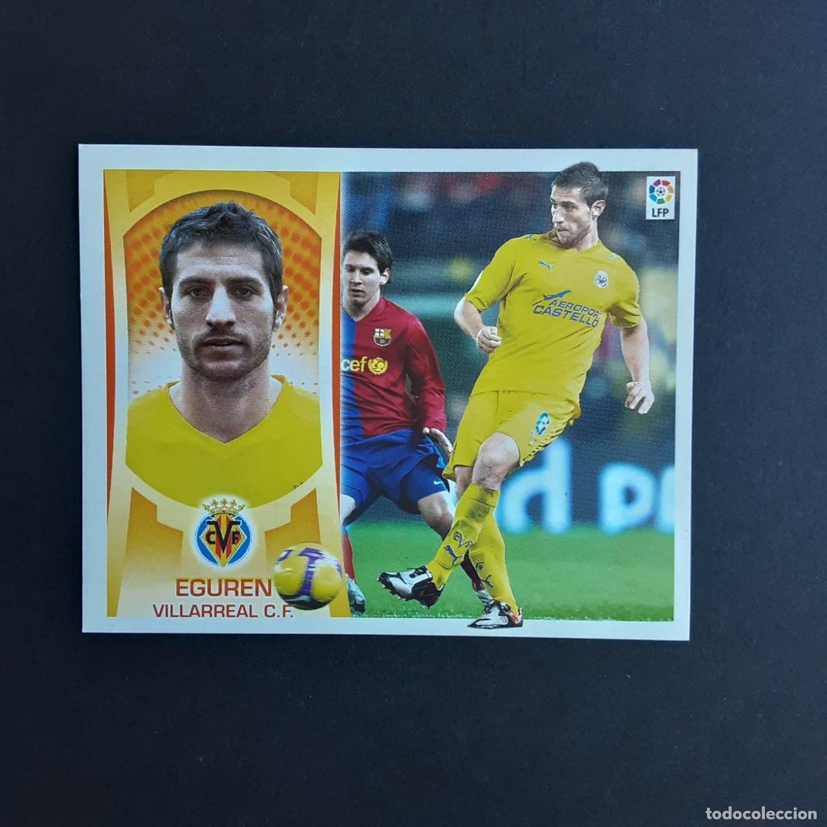 Football Stickers: CROMO LIGA 2009 2010 09 10 COLECCIONES ESTE PANINI N&ordm;10 EGUREN-VILLARREAL NUNCA PEGADO
