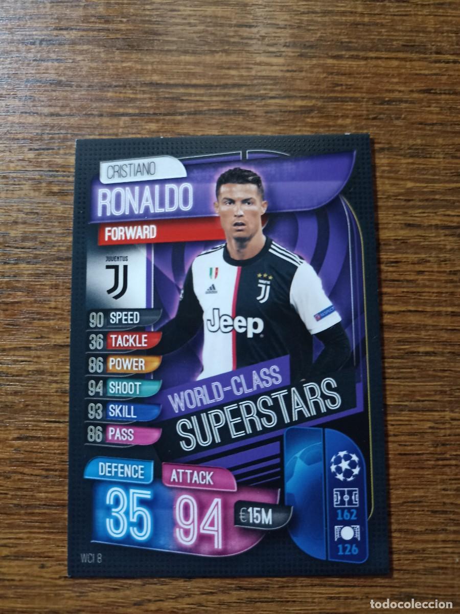 Cartes &agrave; collectionner de Football: Cristiano Ronaldo Juventus Match Attax superstars Tipos Champions