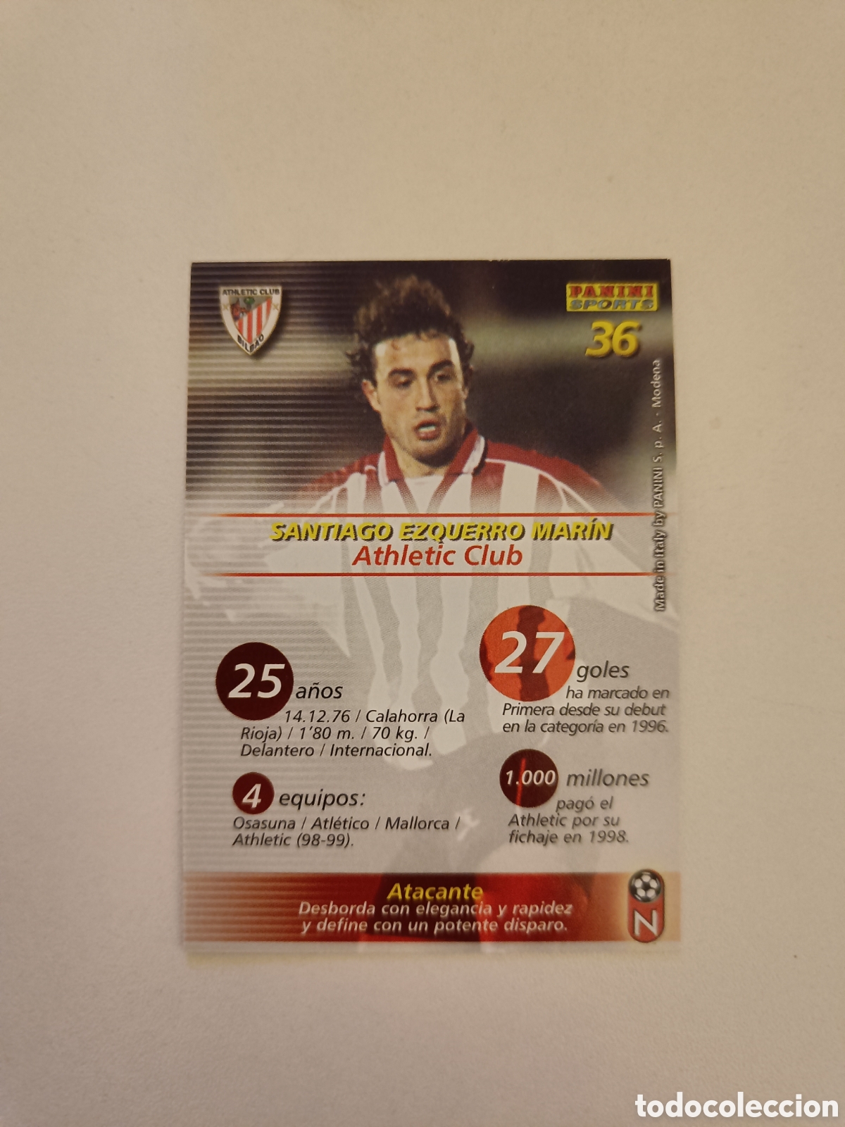 Cromos de f&uacute;tbol: Megafichas 2002-2003 n&ordm; 36 Ezquerro - Foto 2