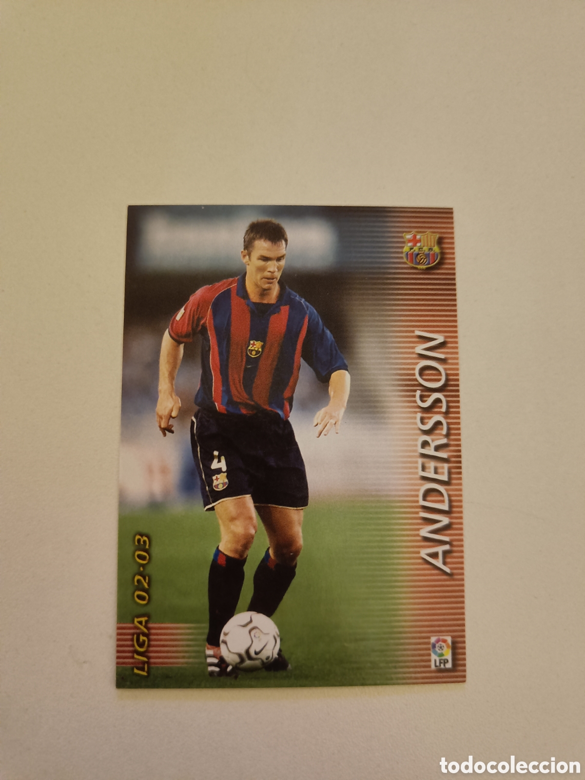 Cromos de f&uacute;tbol: Megafichas 2002-2003 n&ordm; 61 Andersson - Foto 1