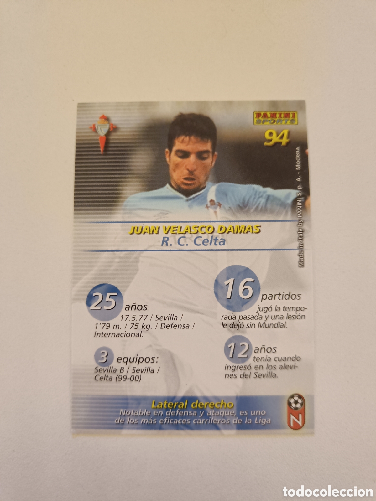 Cromos de f&uacute;tbol: Megafichas 2002-2003 n&ordm; 94 Velasco - Foto 2