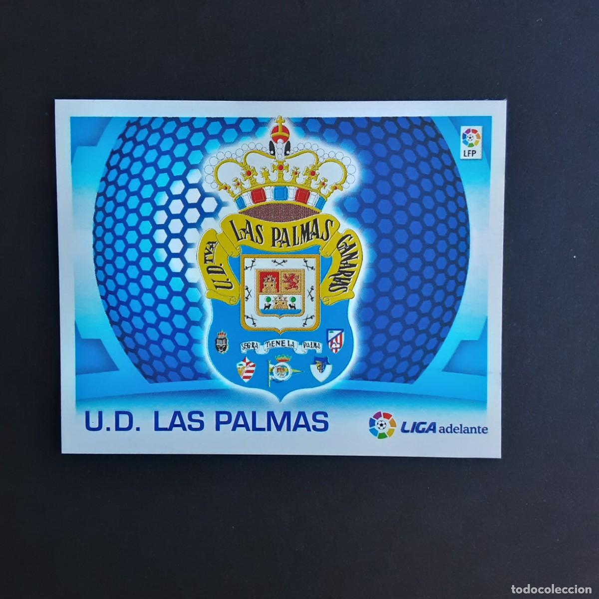 Football Stickers: CROMO LIGA 2009 2010 09 10 COLECCIONES ESTE PANINI ESCUDO 2&ordf; DIVISION LAS PALMAS NUNCA PEGADO