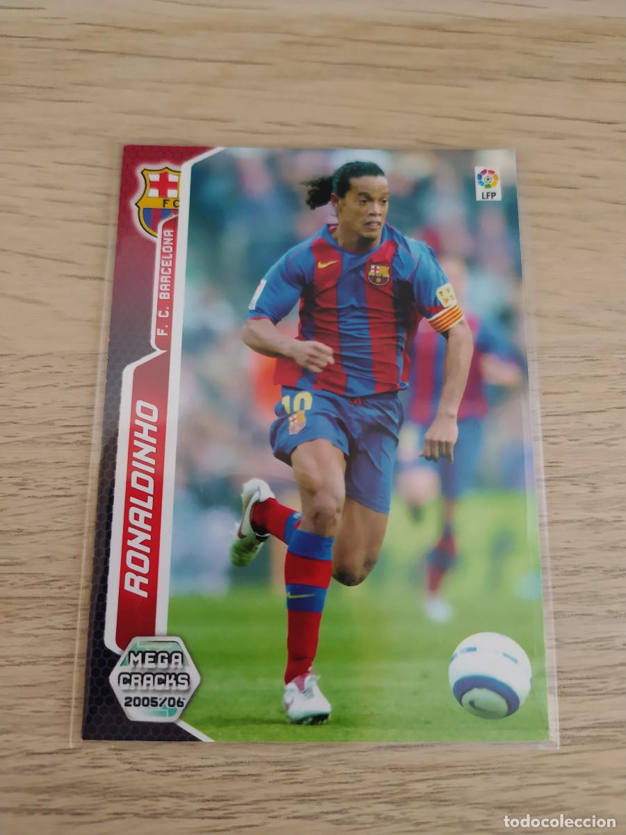 Cromos de f&uacute;tbol: RONALDINHO n&ordm; 69 MEGACRACKS 2005 2006 PANINI FC BARCELONA 05 06