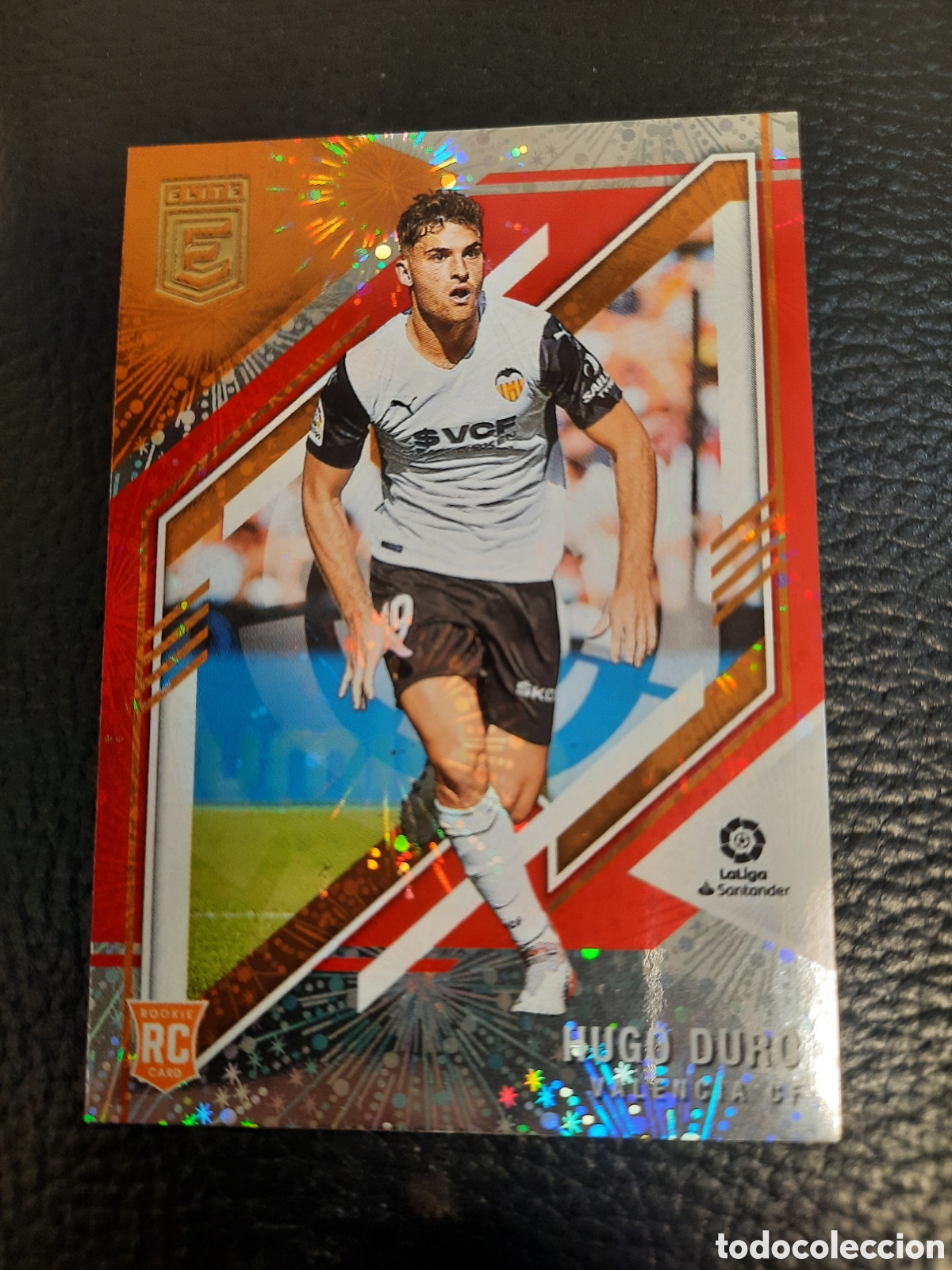 Cromos de f&uacute;tbol: PANINI DONRUSS ELITE,HUGO DURO VALENCIA PARALLEL RED EXPLOSION - Foto 1