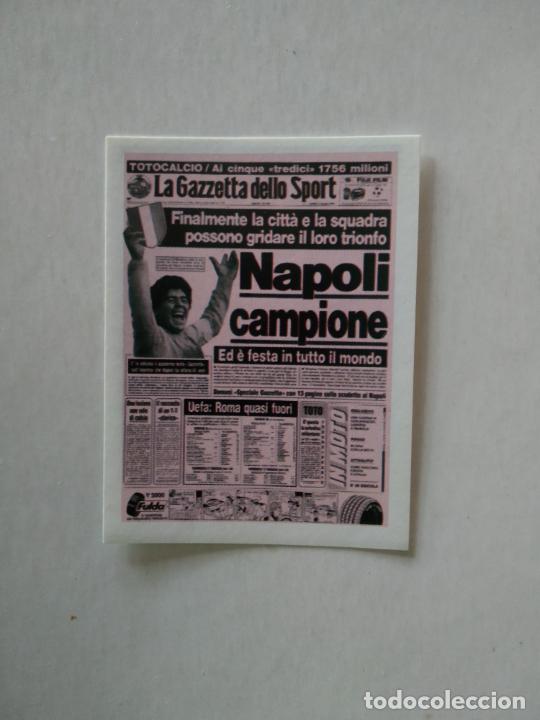 Cromos de F&uacute;tbol: 133 MARADONA NAPOLI CROMO FUTBOL PANINI SUPER ALBUM LA GAZZETTA DELLO SPORT HISTORIA Y MITOS ITALIA