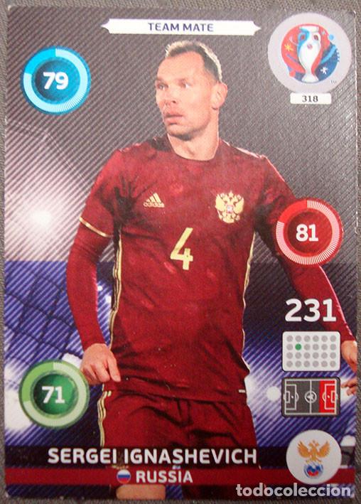 Figurine di Calcio: CROMO CARD ALBUM ADRENALYN XL UEFA EURO FRANCIA 2016 DE PANINI N&ordm; 318 SERGEI IGNASHEVICH